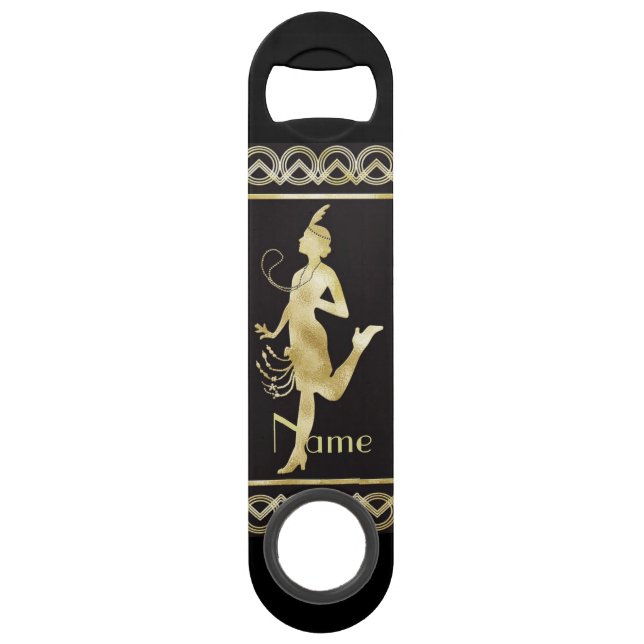 1920's Flapper Girl Thunder_Cove Bar Key (Front)