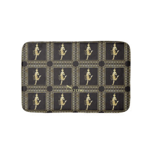 1920's Flapper Girl Thunder_Cove Bath Mat