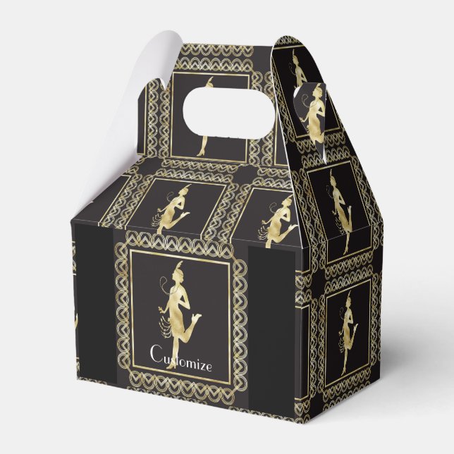 1920's Flapper Girl Thunder_Cove Favor Boxes (Front Side)