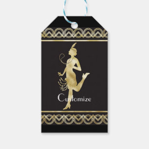 1920's Flapper Girl Thunder_Cove Gift Tags
