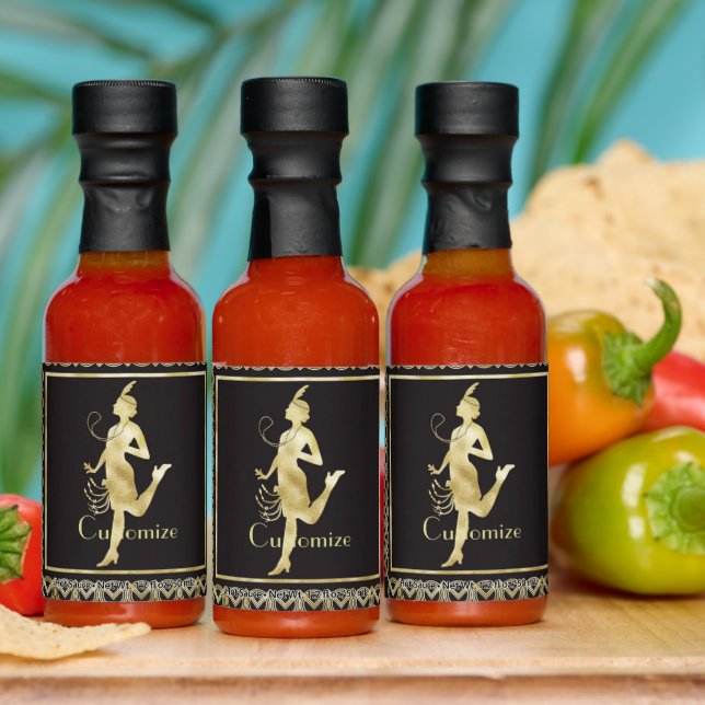1920's Flapper Girl Thunder_Cove Hot Sauces (Multi)