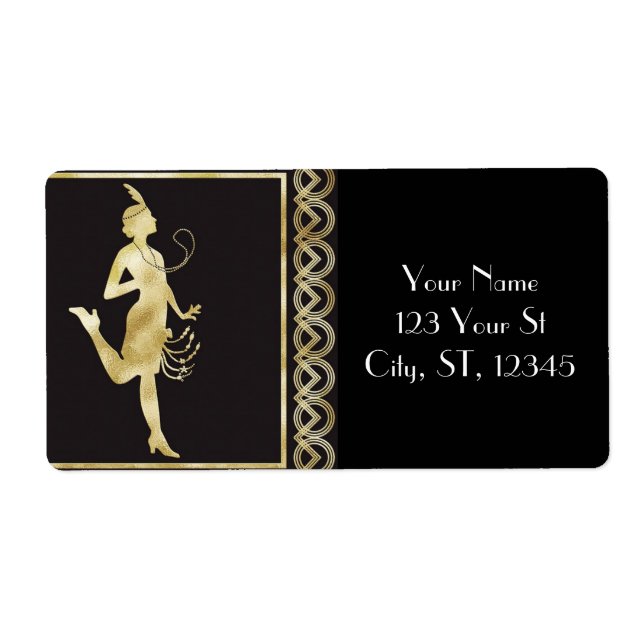 1920's Flapper Girl Thunder_Cove  Label (Front)