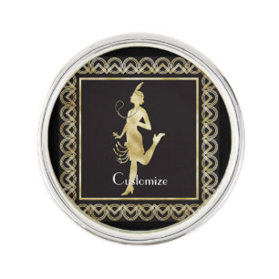 1920's Flapper Girl Thunder_Cove Lapel Pin