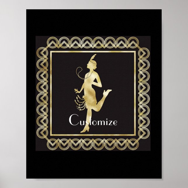 1920's Flapper Girl Thunder_Cove Poster (Front)