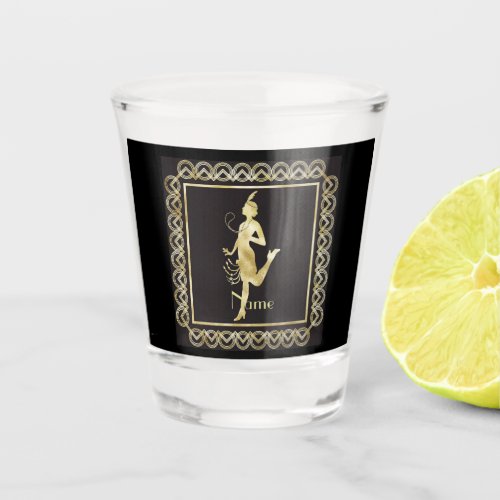 1920s Flapper Girl Thunder_Cove  Shot Glass