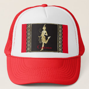 1920's Flapper Girl Thunder_Cove Trucker Hat