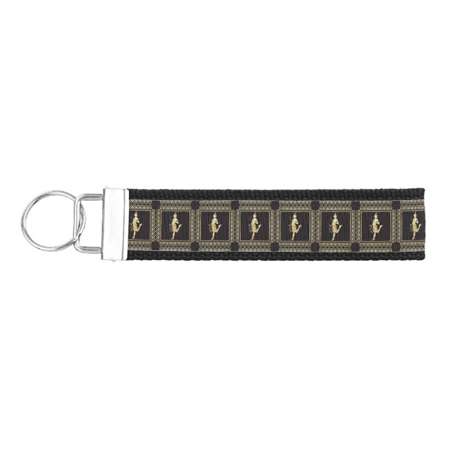 1920's Flapper Girl Thunder_Cove Wrist Keychain (Keys on Left)