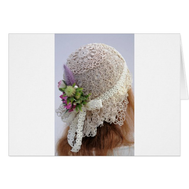 1920's Flapper Wedding Hat Cards (Front Horizontal)
