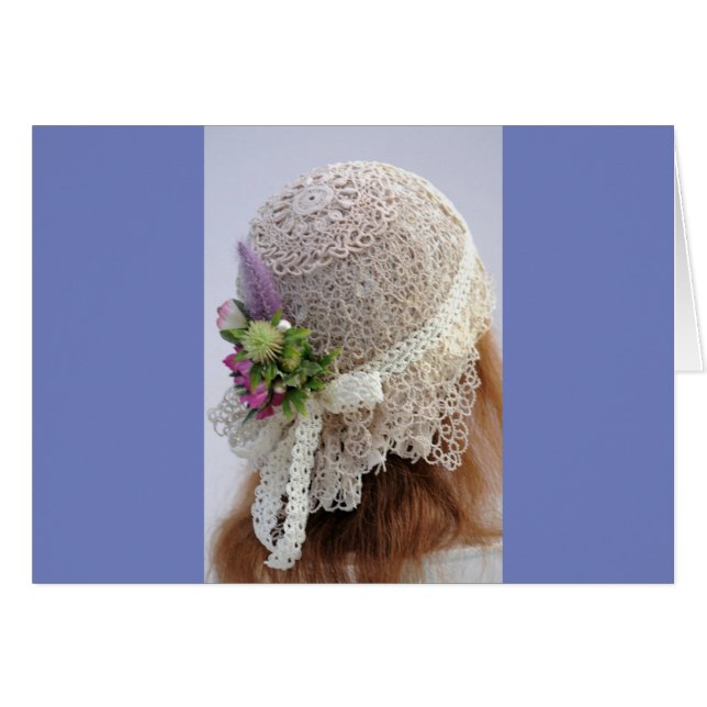 1920's Flapper Wedding Hat Cards (Front Horizontal)