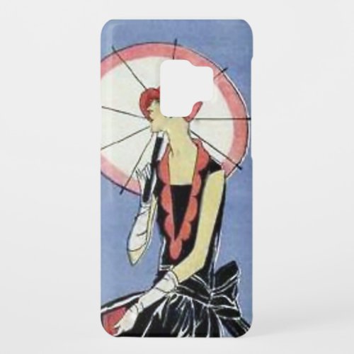 1920s Flapper with Umbrella Case_Mate Samsung Galaxy S9 Case