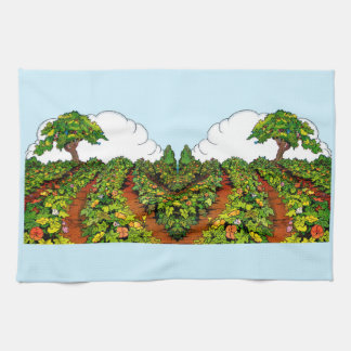 1920s garden print kitchen towel