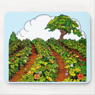 1920s garden print mouse pad