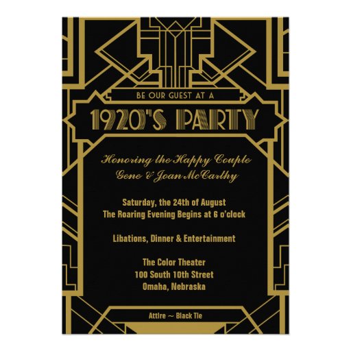 1920S Party Invitation Template Free 7