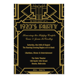 1920S Style Party Invitations 2