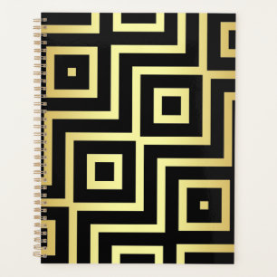 1920's Geometric Art Deco Blank Planner