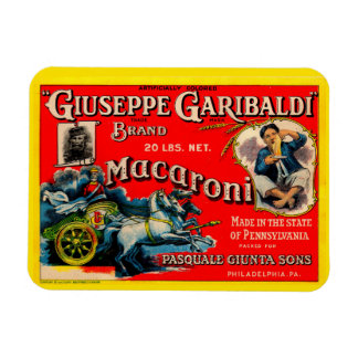 1920s Giuseppe Garibaldi macaroni label Magnet