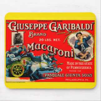 1920s Giuseppe Garibaldi macaroni label Mouse Pad