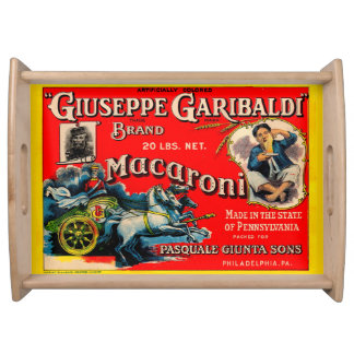1920s Giuseppe Garibaldi macaroni label Serving Tray