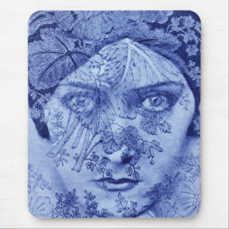 1920s Gloria Swanson in blue Mouse Pad