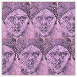 1920s Gloria Swanson in lavender print Fabric