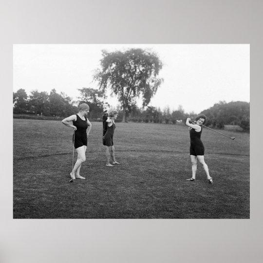 1920s Golf Fashion Poster Zazzle