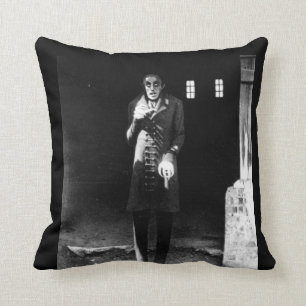 1920s horror "Nosferatu" Throw Pillow