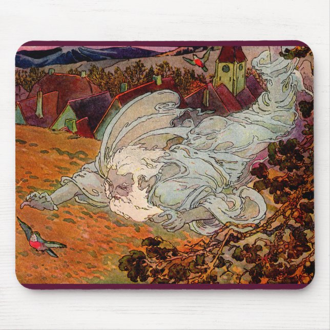 1920s illustration The North Wind Mouse Pad (Front)