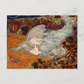 1920s illustration The North Wind Postcard