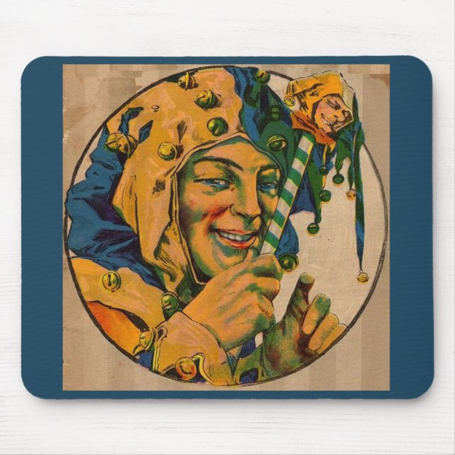 1920s jester mouse pad (Front)