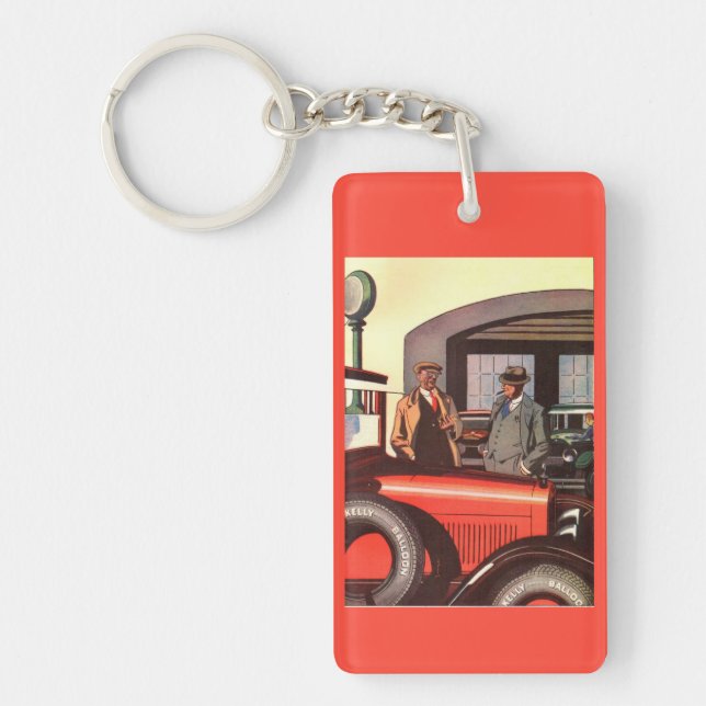 1920s Kelly Springfields tire ad - another one Keychain (Front)