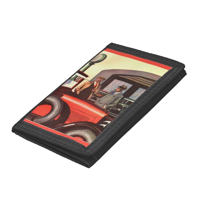 1920s Kelly Springfields tire ad - another one Tri-fold Wallet (Bottom)