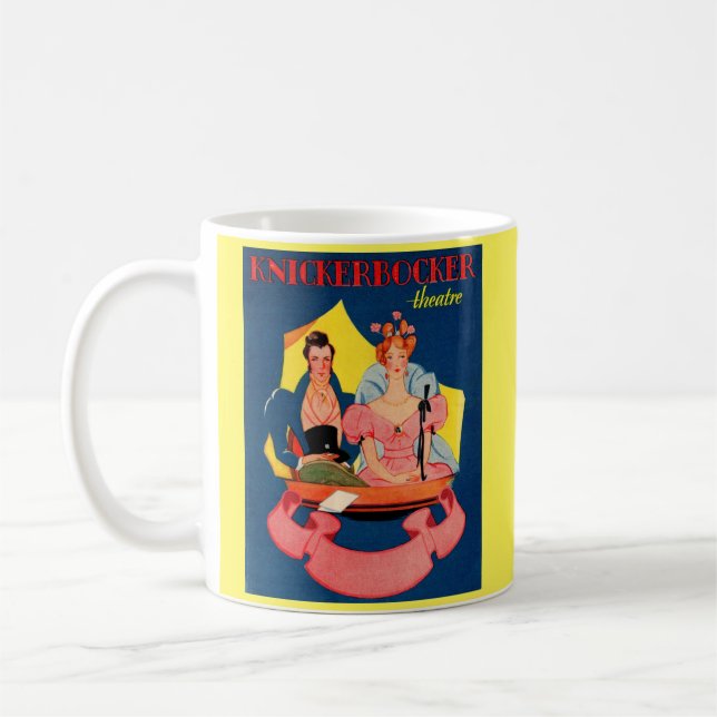 1920s Knickerbocker Theatre playbill cover Coffee Mug (Left)