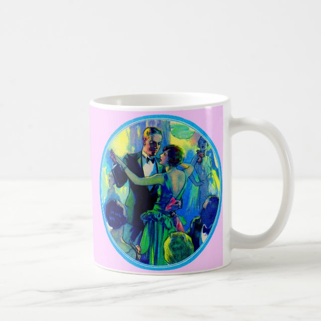 1920s lady and gentleman on the dance floor coffee mug (Right)
