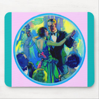1920s lady and gentleman on the dance floor mouse pad