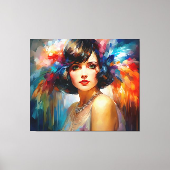 1920s Lady  Canvas Print (Front)