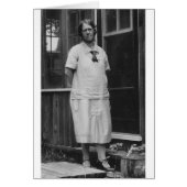 1920's Lady standing outside of building (Front)