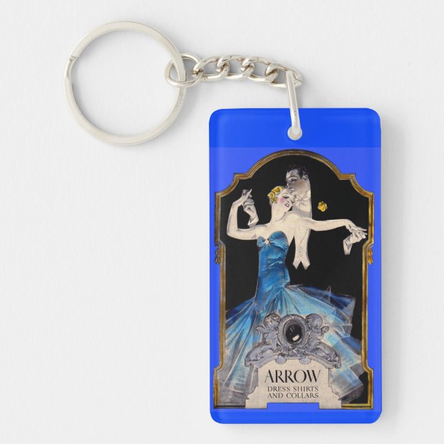 1920s Leyendecker Arrow shirt ad no. 1 Keychain (Front)