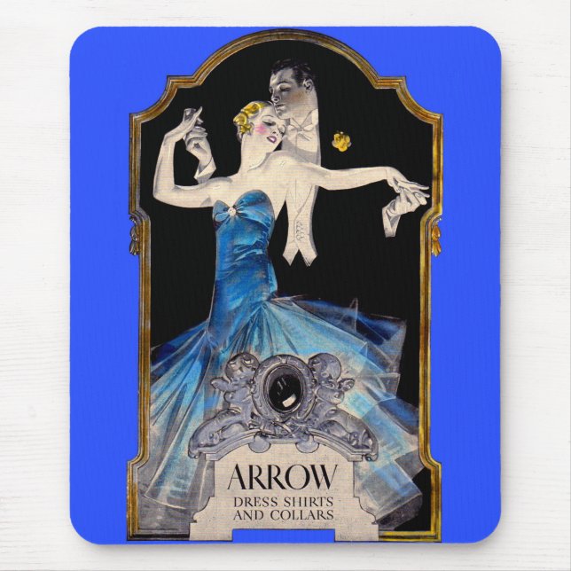 1920s Leyendecker Arrow shirt ad no. 1 Mouse Pad (Front)