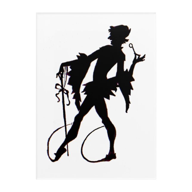 1920s magician silhouette acrylic print (Front)