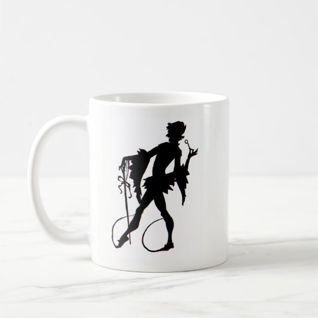 1920s magician silhouette coffee mug (Left)