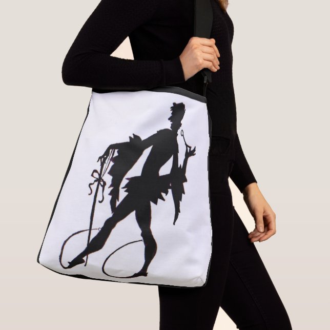 1920s magician silhouette crossbody bag (Close Up)