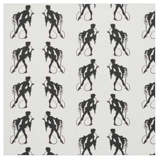 1920s magician silhouette fabric