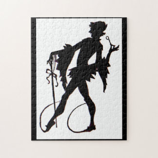 1920s magician silhouette jigsaw puzzle