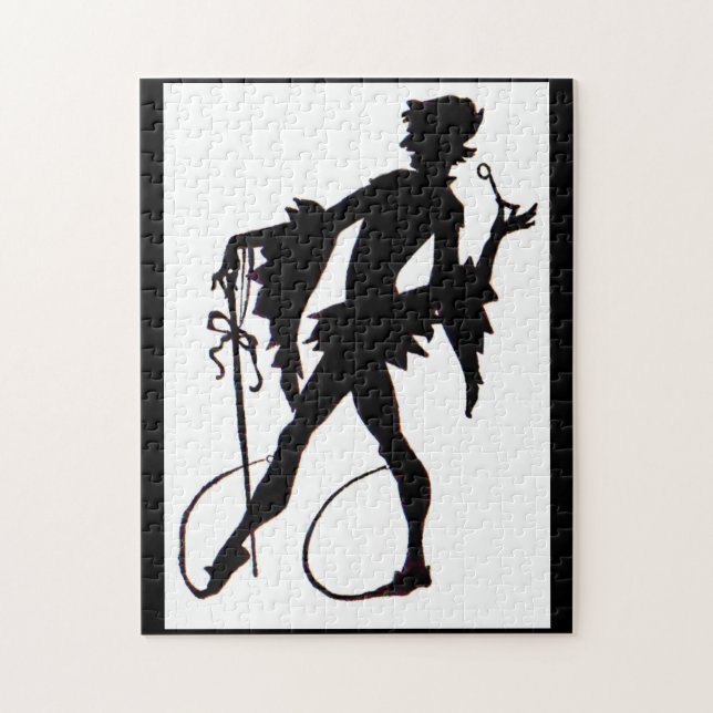 1920s magician silhouette jigsaw puzzle (Vertical)