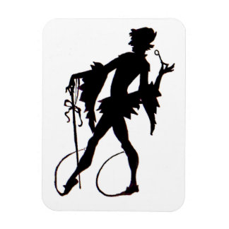 1920s magician silhouette magnet