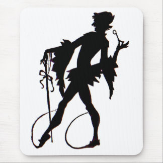 1920s magician silhouette mouse pad