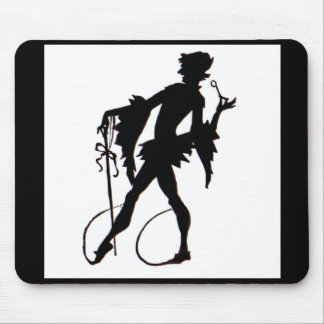 1920s magician silhouette mouse pad