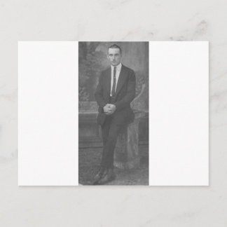 1920's Man Standing Postcard