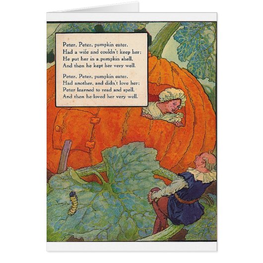 1920s Mother Goose - Peter Pumpkin Eater Cards (Front)