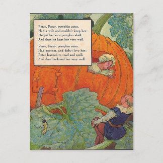 1920s Mother Goose - Peter Pumpkin Eater Postcard